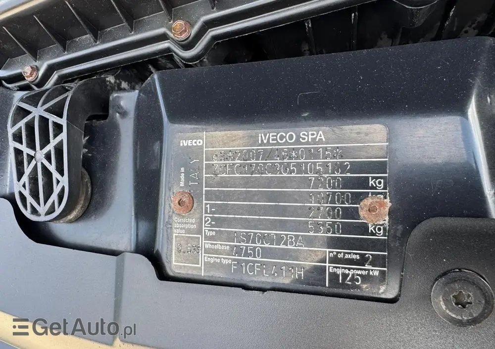 IVECO Daily 70C17 72C17 72-170 