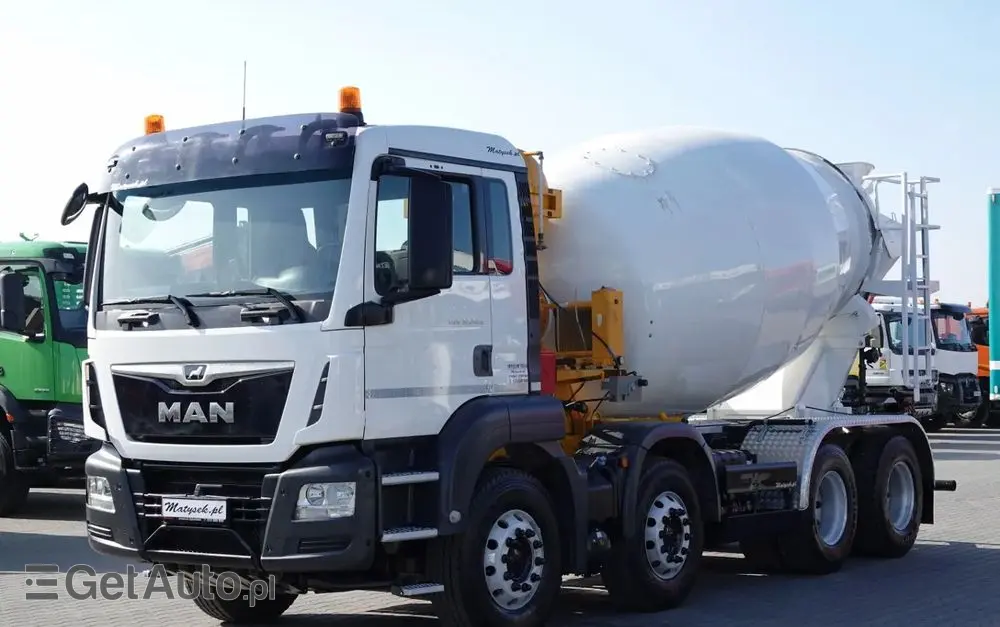 MAN TGS 32.420 / 8x4 / BETONOMIESZARKA IMER  / 55 TYS. KM / GRUSZKA 9M3 / 2018 ROK 
