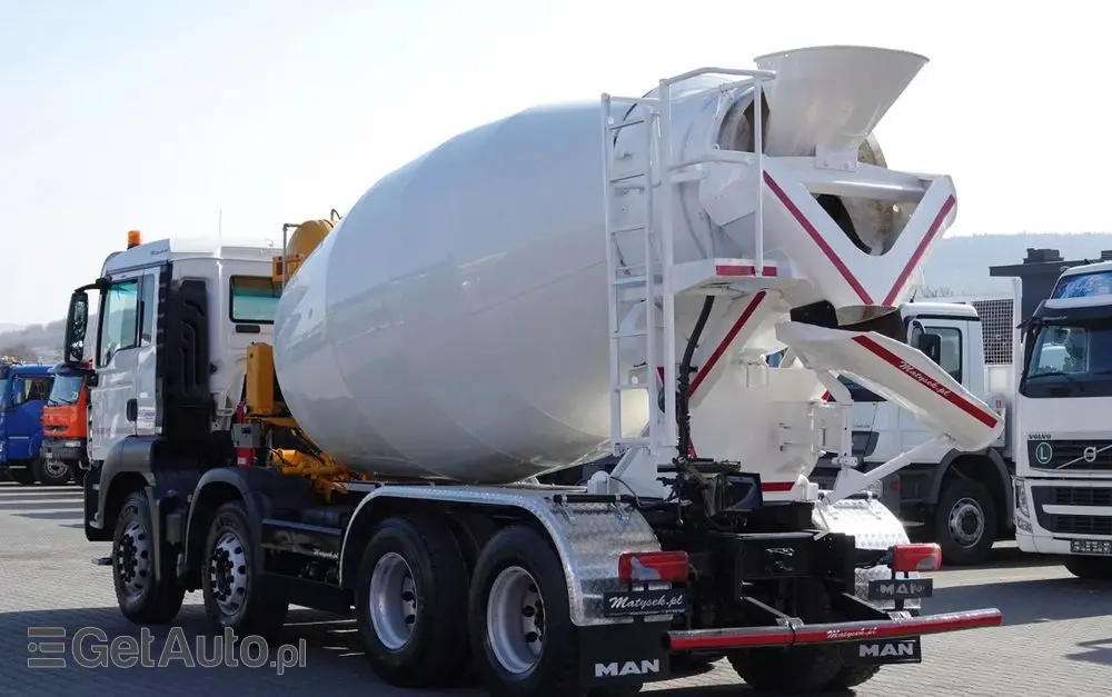 MAN TGS 32.420 / 8x4 / BETONOMIESZARKA IMER  / 55 TYS. KM / GRUSZKA 9M3 / 2018 ROK 