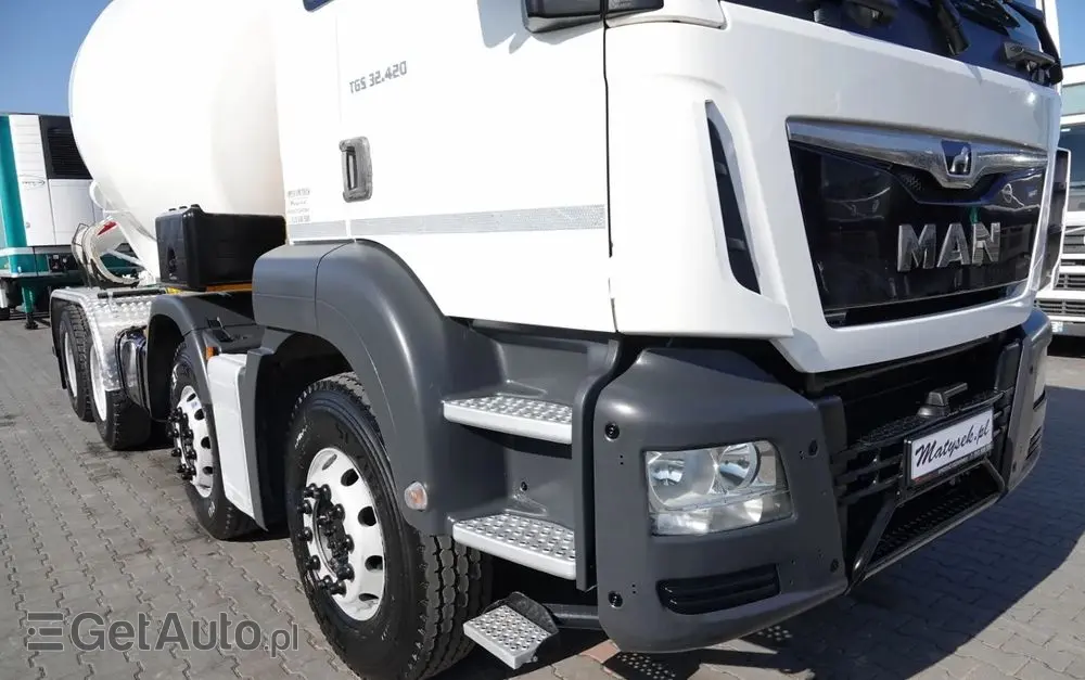 MAN TGS 32.420 / 8x4 / BETONOMIESZARKA IMER  / 55 TYS. KM / GRUSZKA 9M3 / 2018 ROK 