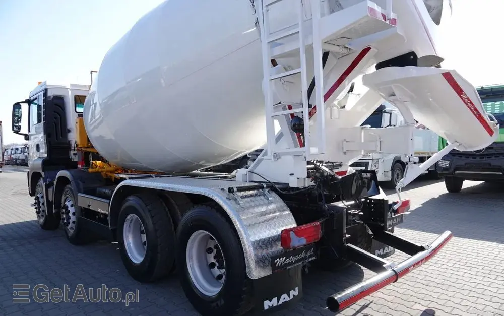 MAN TGS 32.420 / 8x4 / BETONOMIESZARKA IMER  / 55 TYS. KM / GRUSZKA 9M3 / 2018 ROK 
