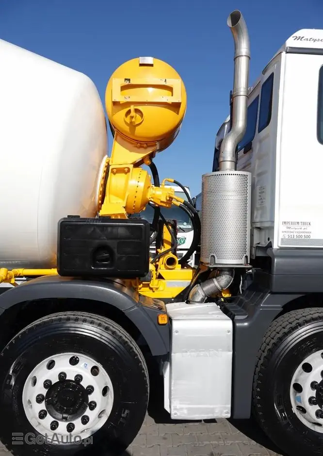 MAN TGS 32.420 / 8x4 / BETONOMIESZARKA IMER  / 55 TYS. KM / GRUSZKA 9M3 / 2018 ROK 