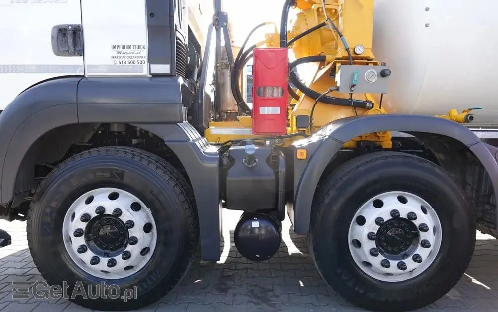MAN TGS 32.420 / 8x4 / BETONOMIESZARKA IMER  / 55 TYS. KM / GRUSZKA 9M3 / 2018 ROK 