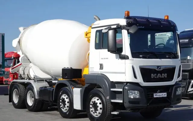 MAN TGS 32.420 / 8x4 / BETONOMIESZARKA IMER  / 55 TYS. KM / GRUSZKA 9M3 / 2018 ROK 