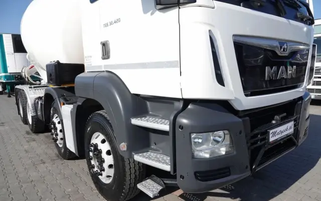 MAN TGS 32.420 / 8x4 / BETONOMIESZARKA IMER  / 55 TYS. KM / GRUSZKA 9M3 / 2018 ROK 