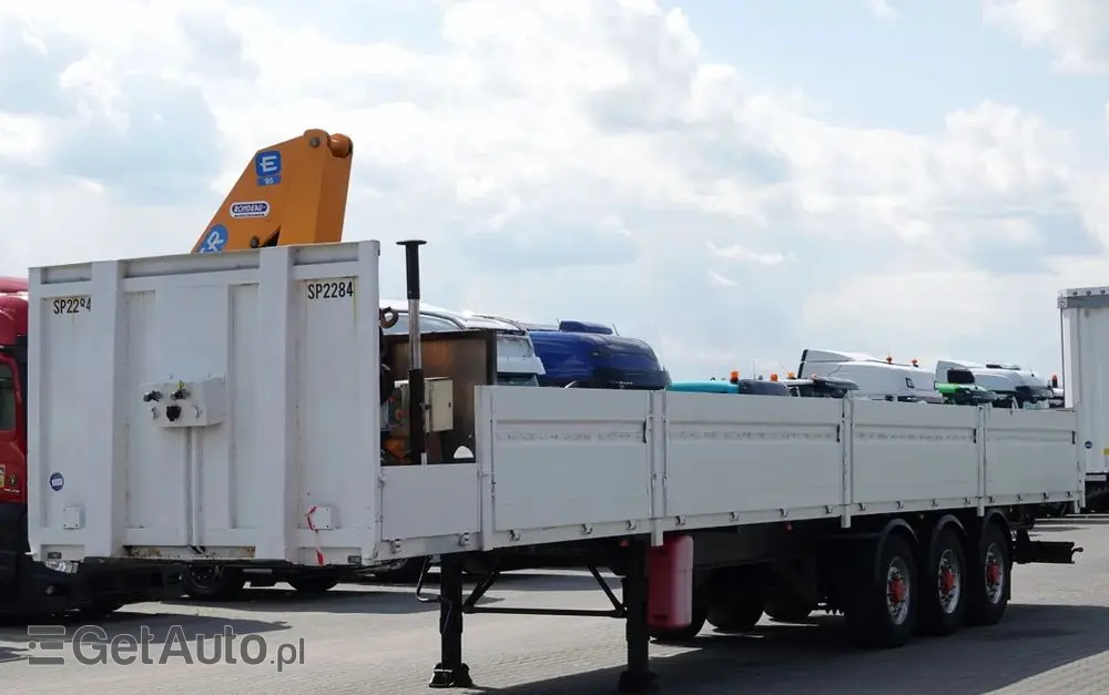 SAMRO NACZEPA BURTOWA  / + HDS EFFER 95-3S - WYSÓW : 9 METRÓW / SPROWADZONA 