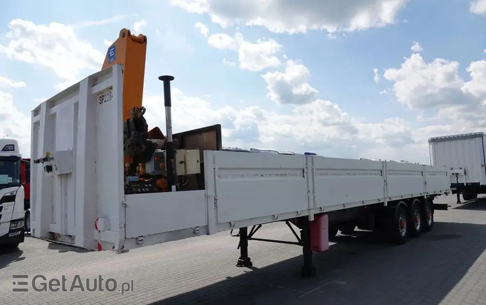 SAMRO NACZEPA BURTOWA  / + HDS EFFER 95-3S - WYSÓW : 9 METRÓW / SPROWADZONA 