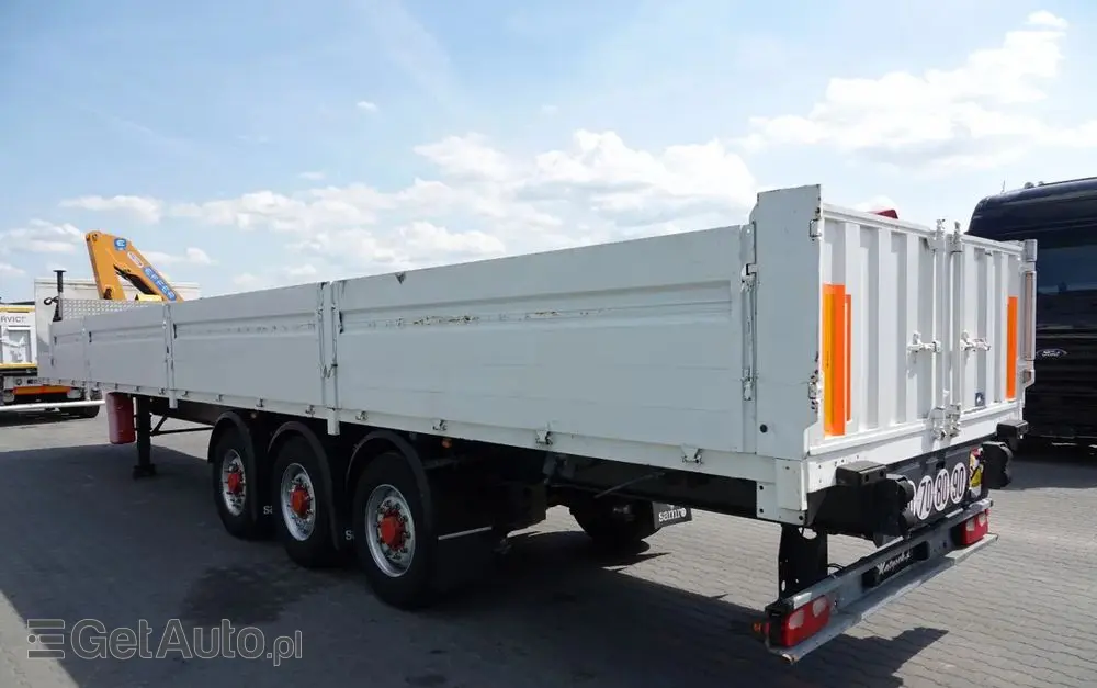 SAMRO NACZEPA BURTOWA  / + HDS EFFER 95-3S - WYSÓW : 9 METRÓW / SPROWADZONA 