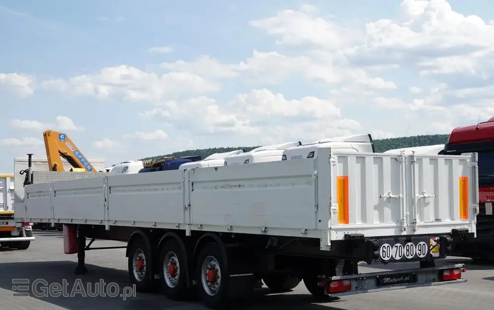 SAMRO NACZEPA BURTOWA  / + HDS EFFER 95-3S - WYSÓW : 9 METRÓW / SPROWADZONA 