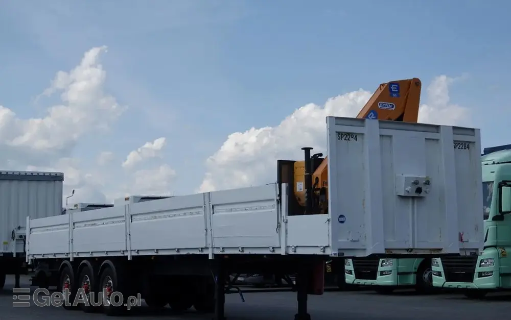 SAMRO NACZEPA BURTOWA  / + HDS EFFER 95-3S - WYSÓW : 9 METRÓW / SPROWADZONA 