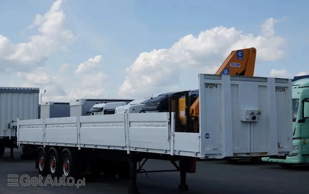 SAMRO NACZEPA BURTOWA  / + HDS EFFER 95-3S - WYSÓW : 9 METRÓW / SPROWADZONA 