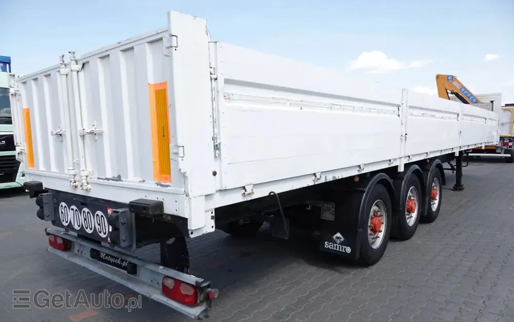 SAMRO NACZEPA BURTOWA  / + HDS EFFER 95-3S - WYSÓW : 9 METRÓW / SPROWADZONA 