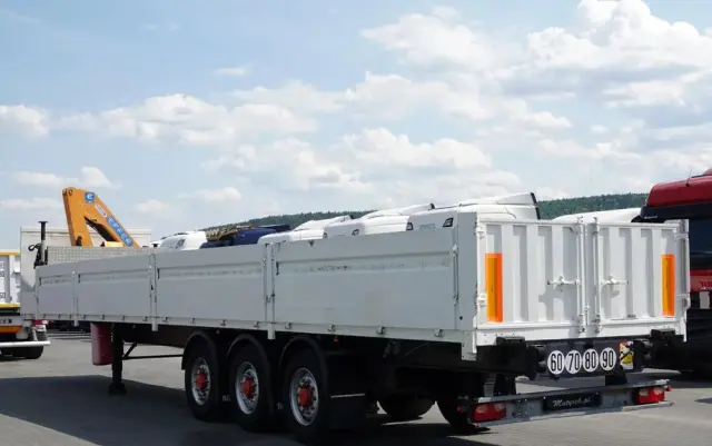 SAMRO NACZEPA BURTOWA  / + HDS EFFER 95-3S - WYSÓW : 9 METRÓW / SPROWADZONA 