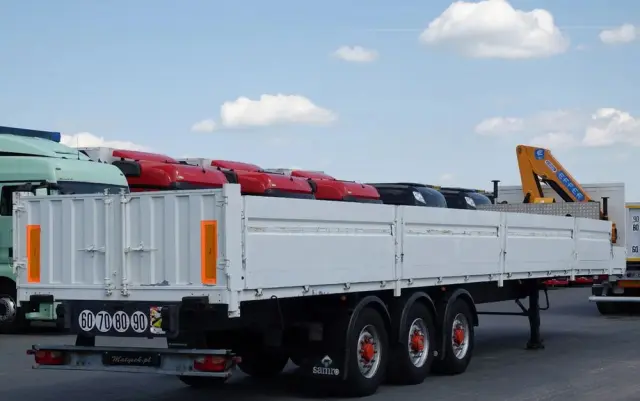 SAMRO NACZEPA BURTOWA  / + HDS EFFER 95-3S - WYSÓW : 9 METRÓW / SPROWADZONA 