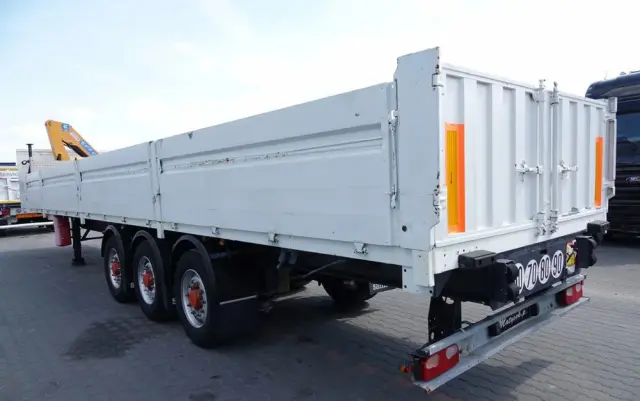 SAMRO NACZEPA BURTOWA  / + HDS EFFER 95-3S - WYSÓW : 9 METRÓW / SPROWADZONA 