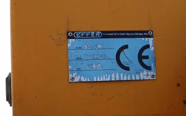 SAMRO NACZEPA BURTOWA  / + HDS EFFER 95-3S - WYSÓW : 9 METRÓW / SPROWADZONA 