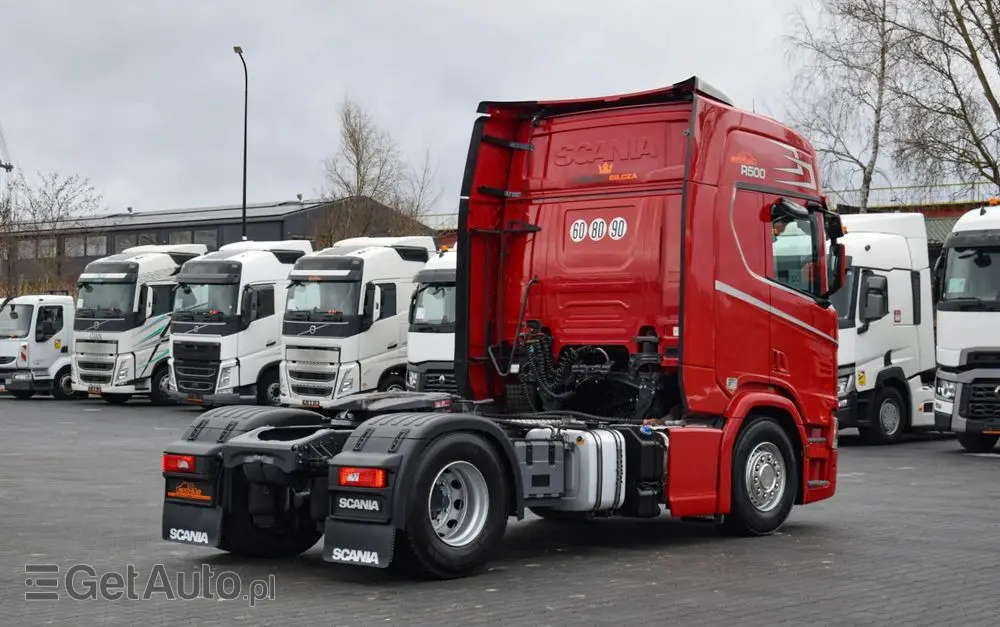 SCANIA R500 / FULL AIRMATIC / HYDRAULIKA / RETARDER / KLIMATYZACJA POSTOJOWA / ACC / KLIMA / LEDY / PO KONTRKCIE SERWISOWYM / SERWISOWANA / SPROWADZONA 