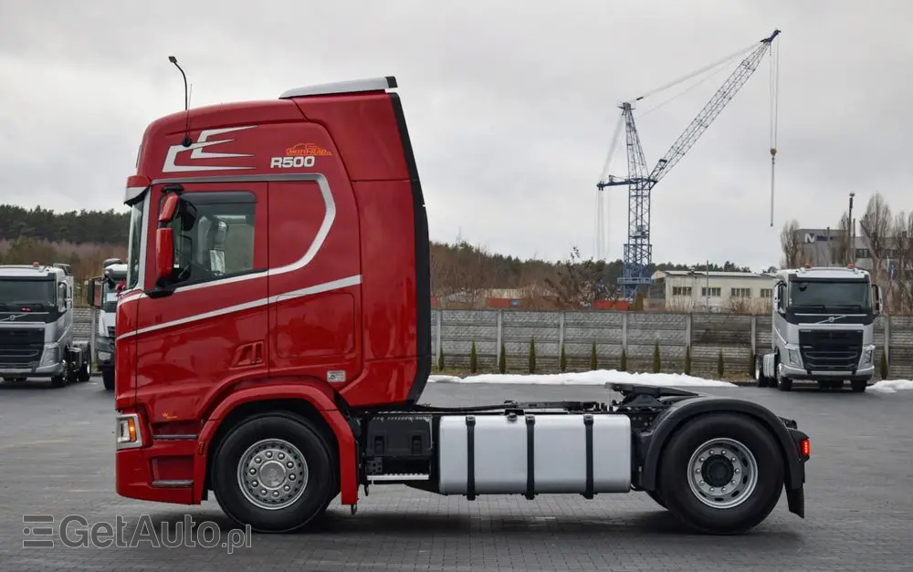 SCANIA R500 / FULL AIRMATIC / HYDRAULIKA / RETARDER / KLIMATYZACJA POSTOJOWA / ACC / KLIMA / LEDY / PO KONTRKCIE SERWISOWYM / SERWISOWANA / SPROWADZONA 