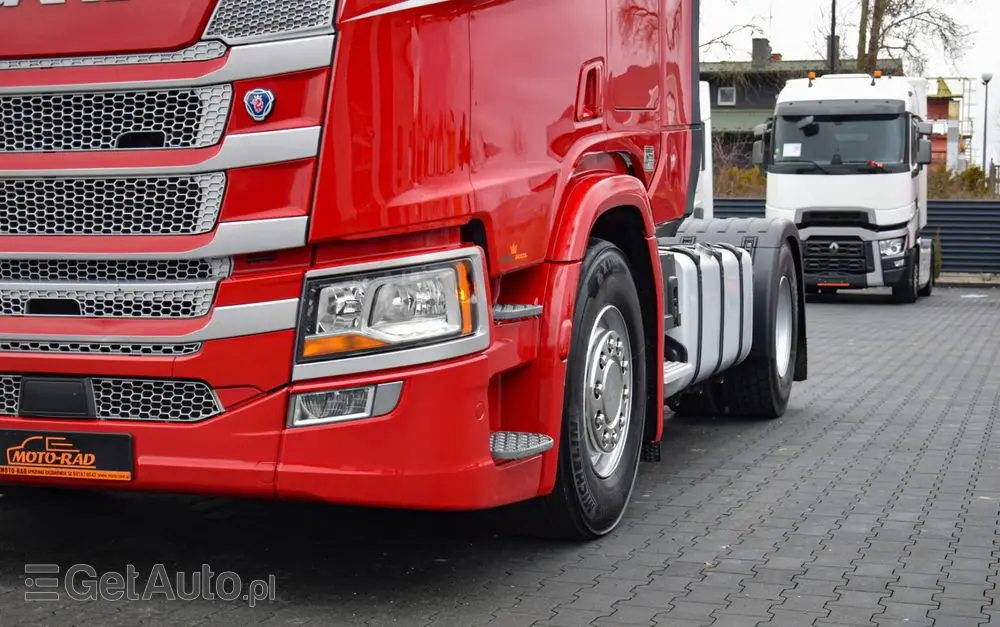 SCANIA R500 / FULL AIRMATIC / HYDRAULIKA / RETARDER / KLIMATYZACJA POSTOJOWA / ACC / KLIMA / LEDY / PO KONTRKCIE SERWISOWYM / SERWISOWANA / SPROWADZONA 