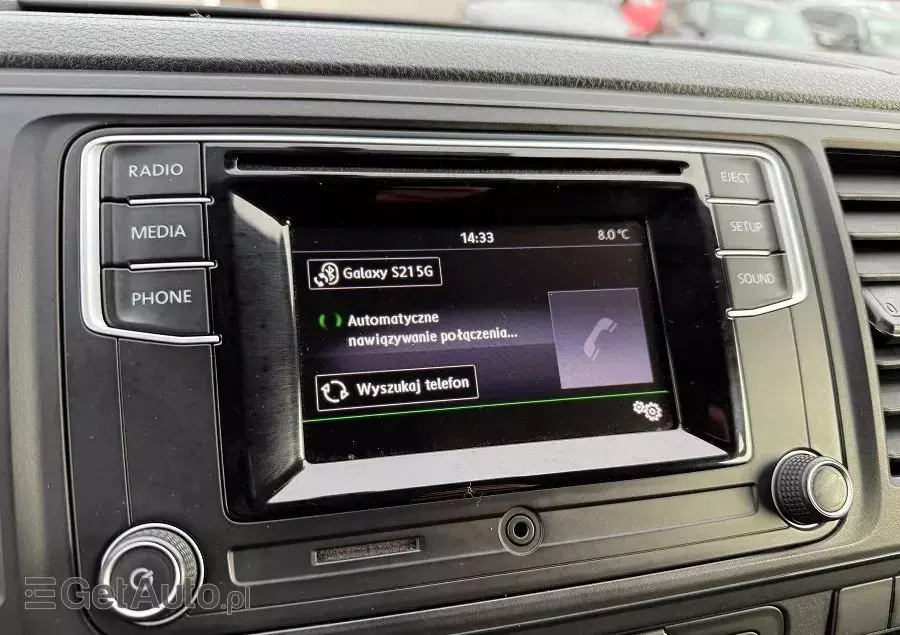 VOLKSWAGEN 2.0TDI DSG 150ps Transporter T6 Długi Webasto Parktronik SERWISOWANY Bezwypadek 