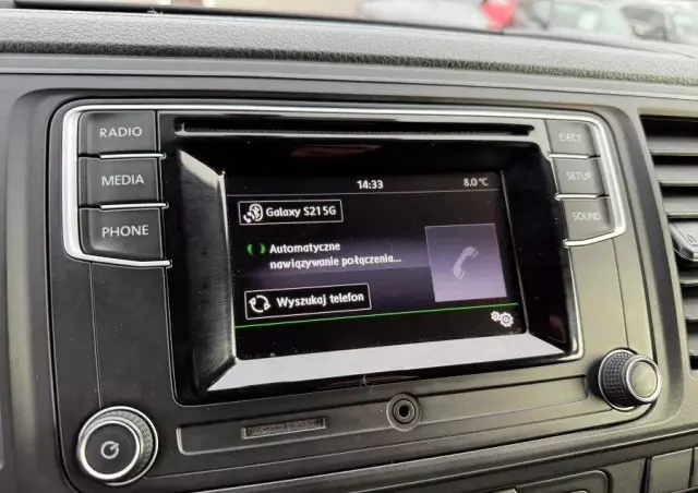 VOLKSWAGEN 2.0TDI DSG 150ps Transporter T6 Długi Webasto Parktronik SERWISOWANY Bezwypadek 