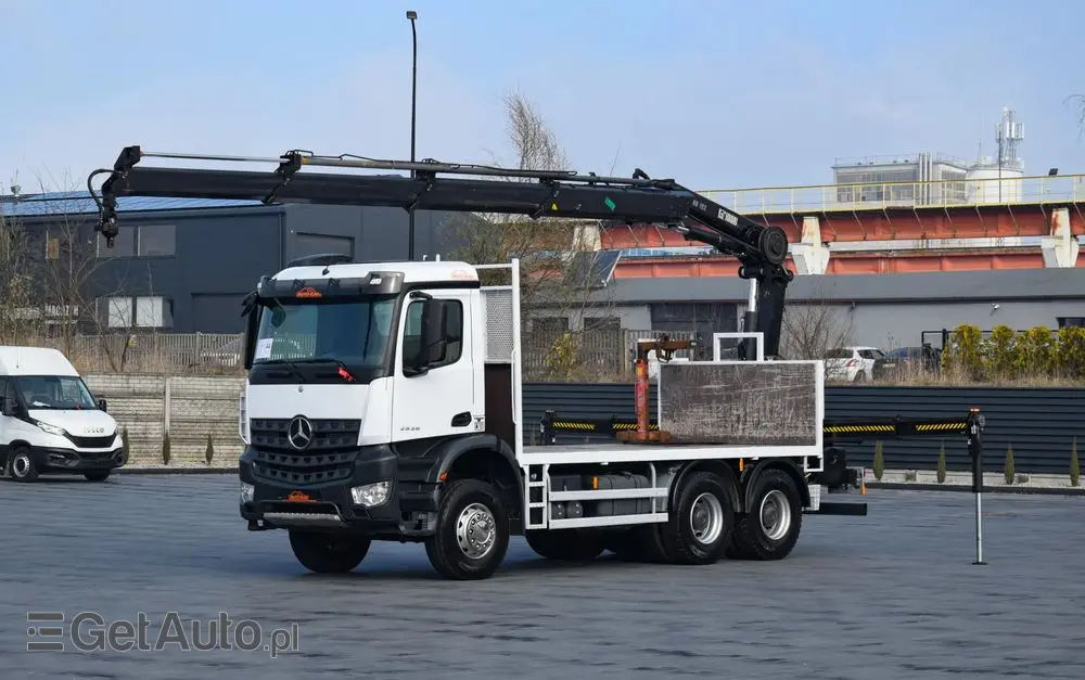 MERCEDES-BENZ AROCS 2636 / 6x4 / HIAB X-HIPRO 192 E-3 / WYSUW x3 / ROTATOR / STEROWANIE RADIOWE / UDT / PODPORY HYDRAULICZNE / AUTOMAT / KAMERA COFANIA / NISKI PRZEBIEG / SPROWADZONY 