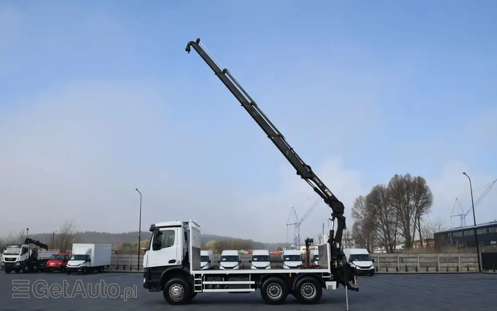MERCEDES-BENZ AROCS 2636 / 6x4 / HIAB X-HIPRO 192 E-3 / WYSUW x3 / ROTATOR / STEROWANIE RADIOWE / UDT / PODPORY HYDRAULICZNE / AUTOMAT / KAMERA COFANIA / NISKI PRZEBIEG / SPROWADZONY 