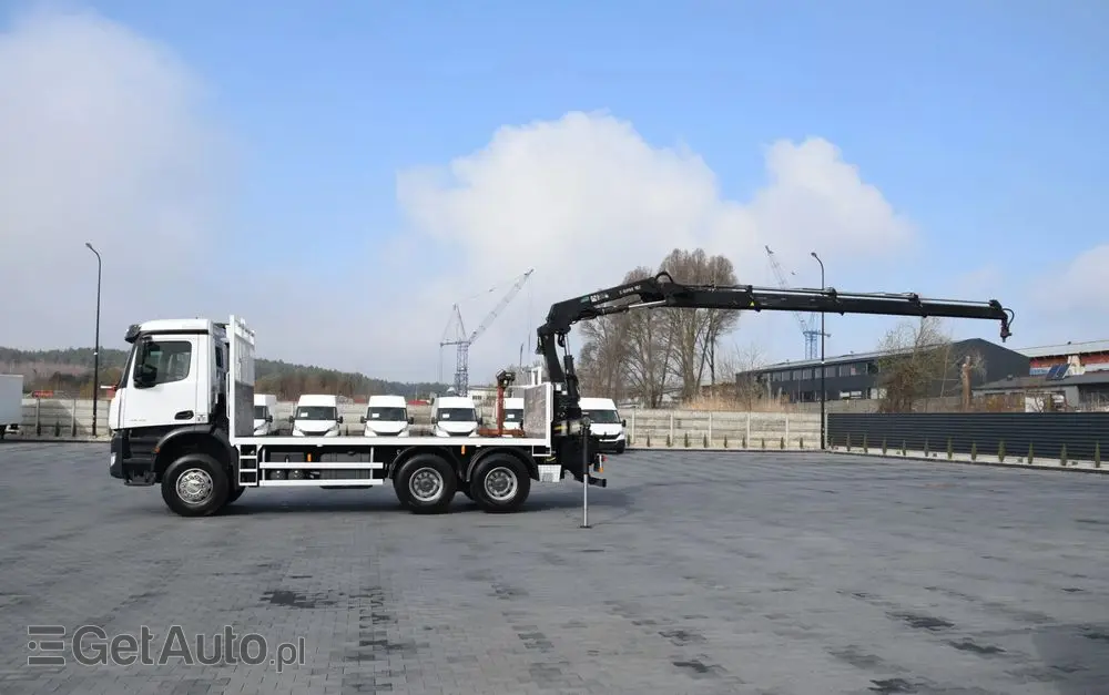 MERCEDES-BENZ AROCS 2636 / 6x4 / HIAB X-HIPRO 192 E-3 / WYSUW x3 / ROTATOR / STEROWANIE RADIOWE / UDT / PODPORY HYDRAULICZNE / AUTOMAT / KAMERA COFANIA / NISKI PRZEBIEG / SPROWADZONY 