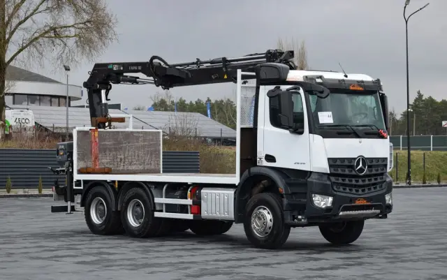 MERCEDES-BENZ AROCS 2636 / 6x4 / HIAB X-HIPRO 192 E-3 / WYSUW x3 / ROTATOR / STEROWANIE RADIOWE / UDT / PODPORY HYDRAULICZNE / AUTOMAT / KAMERA COFANIA / NISKI PRZEBIEG / SPROWADZONY 