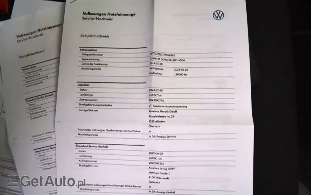 VOLKSWAGEN CRAFTER II 35 DOKA 