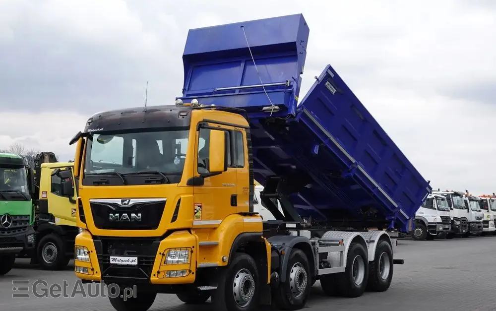 MAN TGS 35.500 / 8x4 / WYWROTKA / HYDROBURTA / NAVI / 2019 ROK 