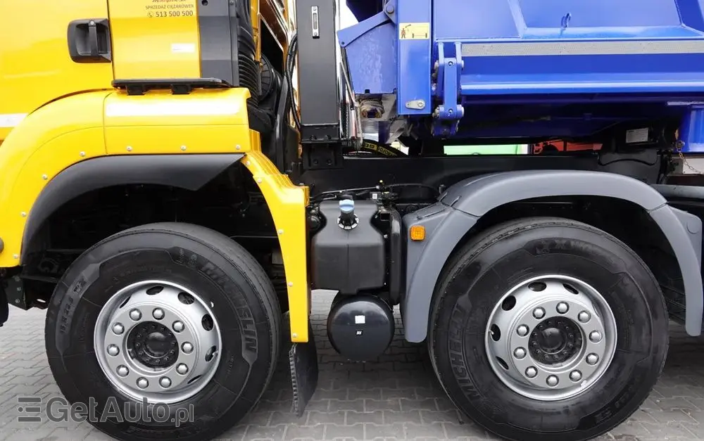 MAN TGS 35.500 / 8x4 / WYWROTKA / HYDROBURTA / NAVI / 2019 ROK 