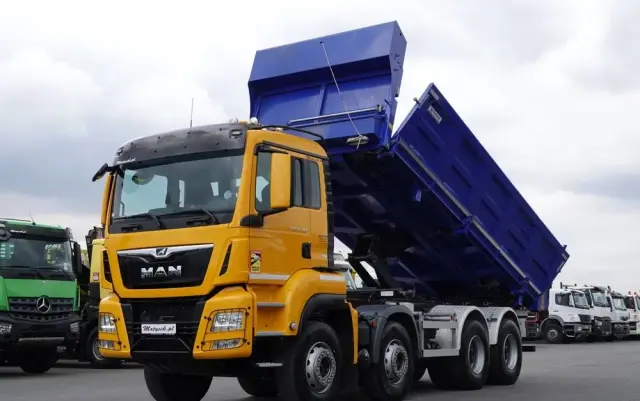 MAN TGS 35.500 / 8x4 / WYWROTKA / HYDROBURTA / NAVI / 2019 ROK 