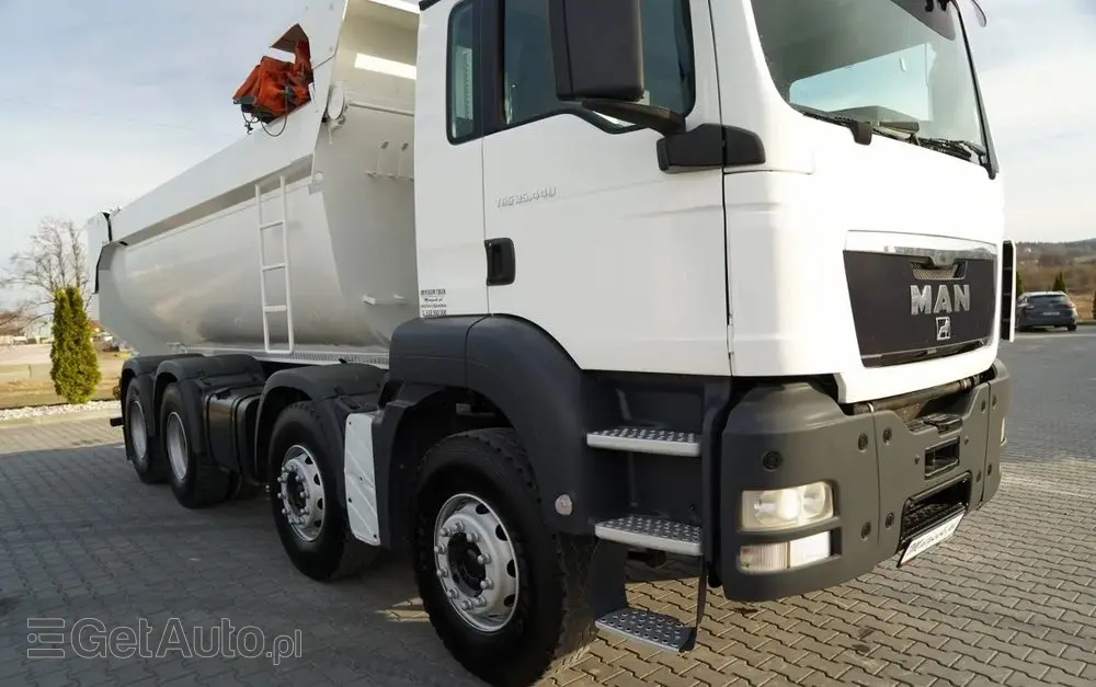 MAN TGS 35.440 / 8X4 / WYWROTKA TYLNOZSYPOWA / HYDROKLAPA / MANUAL  / EURO 5 