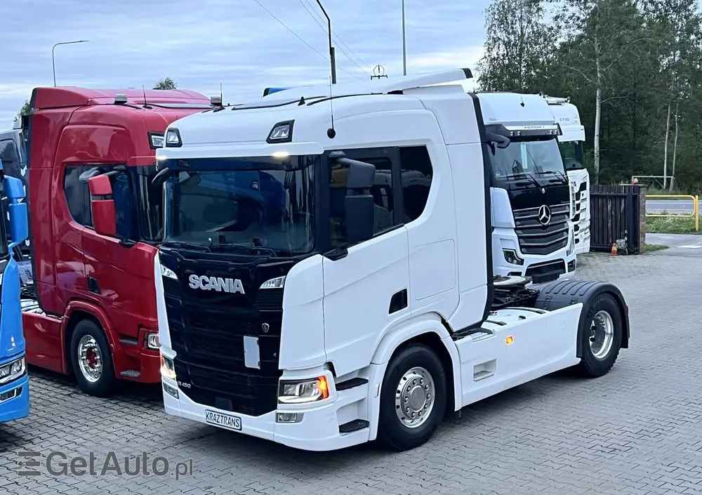 SCANIA R450 z Niemiec cała na poduszce x6 hydraulika ASO Scania Full LED NAVI 