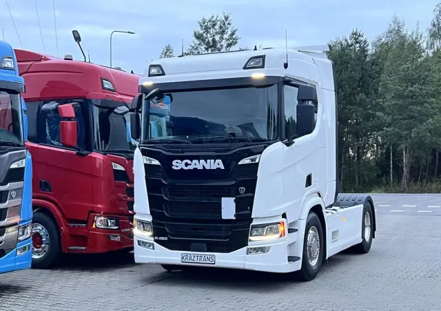 SCANIA R450 z Niemiec cała na poduszce x6 hydraulika ASO Scania Full LED NAVI 