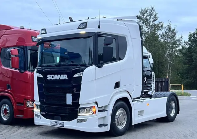 SCANIA R450 z Niemiec cała na poduszce x6 hydraulika ASO Scania Full LED NAVI 