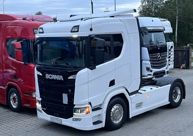 SCANIA R450 z Niemiec cała na poduszce x6 hydraulika ASO Scania Full LED NAVI 