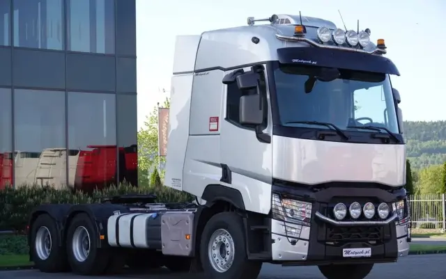 RENAULT C 520  / 6x4 / HYDRAULIKA / RETARDER /  KLIMA POSTOJOWA / 3 OSIOWY CIĄGNIK SIODŁOWY / DMC: 100 000 KG !! / BOGATE WYPOSAŻENIE 