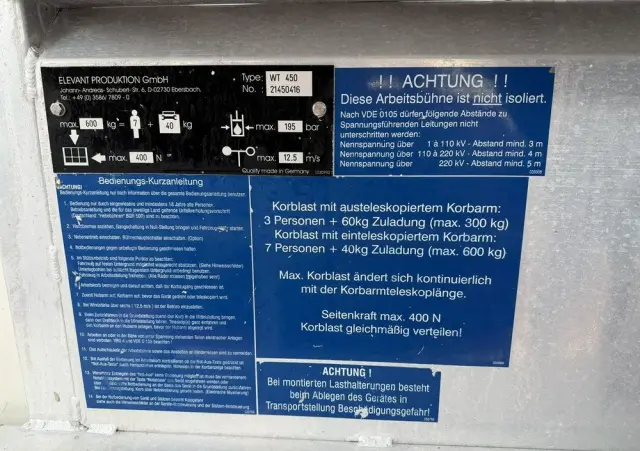 MAN TGM 18.280 Zwyżka WUMAG WT 450 Podnośnik Koszowy 