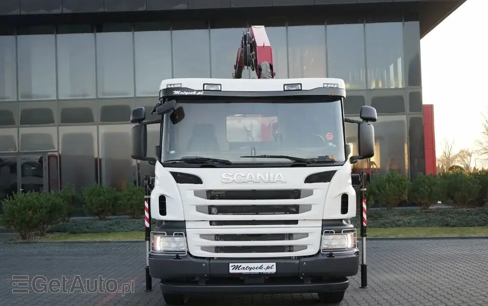 SCANIA P 280 / 4X2 / RAMA - 4,9 M / + HDS HMF 635 / UDŹWIG 1 500 KG / MAX WYSÓW 6,9 M / CHWYTAK / 