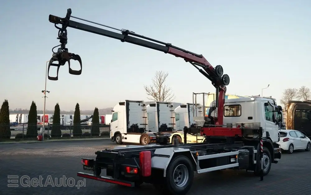 SCANIA P 280 / 4X2 / RAMA - 4,9 M / + HDS HMF 635 / UDŹWIG 1 500 KG / MAX WYSÓW 6,9 M / CHWYTAK / 