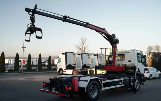 SCANIA P 280 / 4X2 / RAMA - 4,9 M / + HDS HMF 635 / UDŹWIG 1 500 KG / MAX WYSÓW 6,9 M / CHWYTAK / 