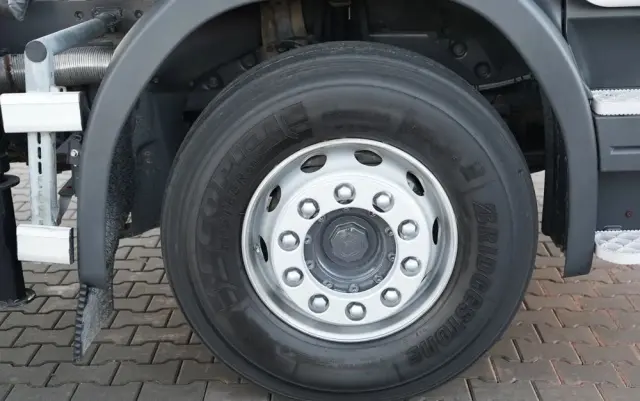 SCANIA P 280 / 4X2 / RAMA - 4,9 M / + HDS HMF 635 / UDŹWIG 1 500 KG / MAX WYSÓW 6,9 M / CHWYTAK / 