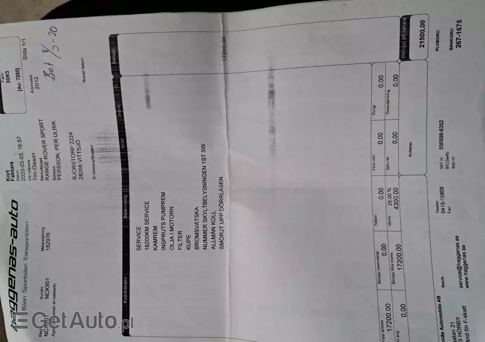 LAND ROVER Range Rover Sport 