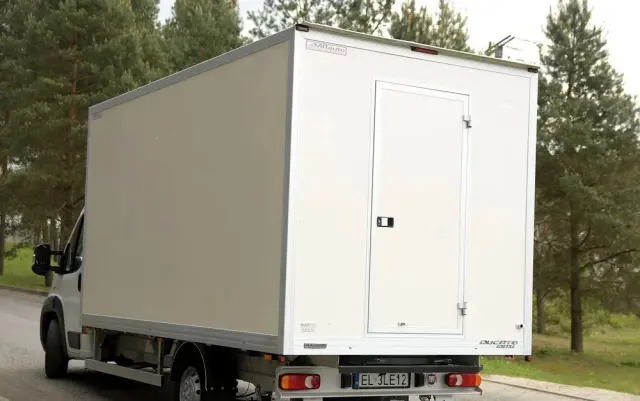 FIAT DUCATO 2.3 180KM KONTENER SKLEP OBWOŹNY, Regały, WARSZTAT 