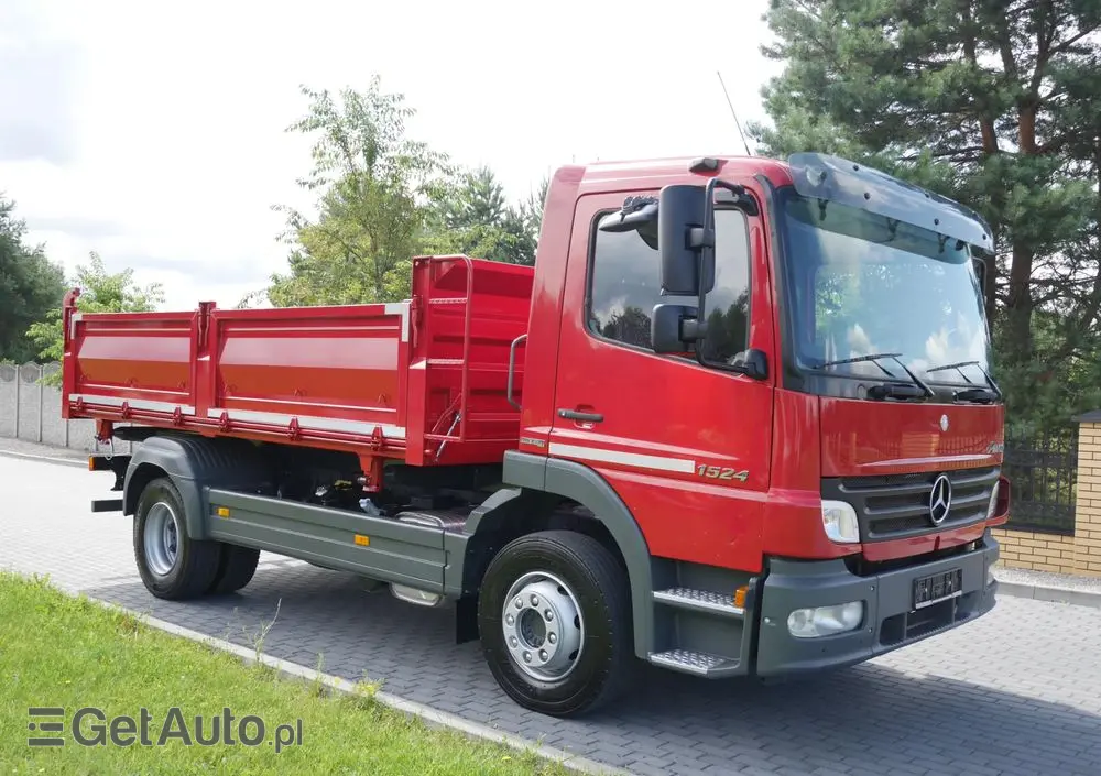 MERCEDES-BENZ ATEGO 1524 WYWROTKA 3-STRONNA, NISKI PRZEBIEG, STAN IDEALNY 