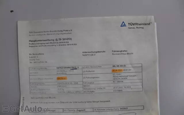 TOYOTA Corolla Verso Sol