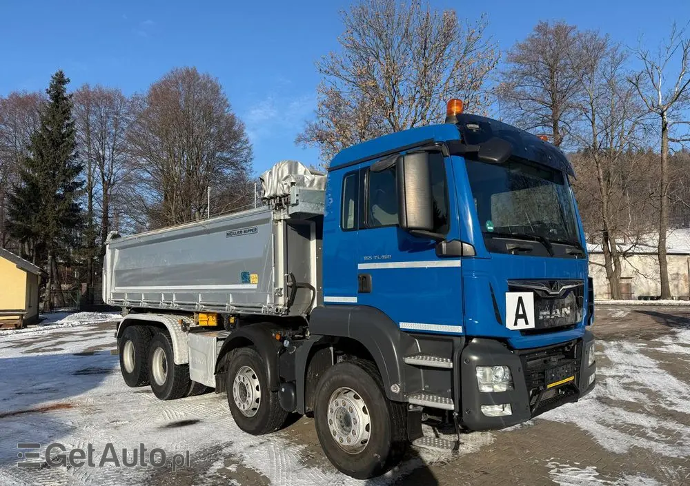 MAN 35.460 TGS wywrotka 8x4, 3-str. MEILLER, BORDMATIC, 250 t.km., TOP! 