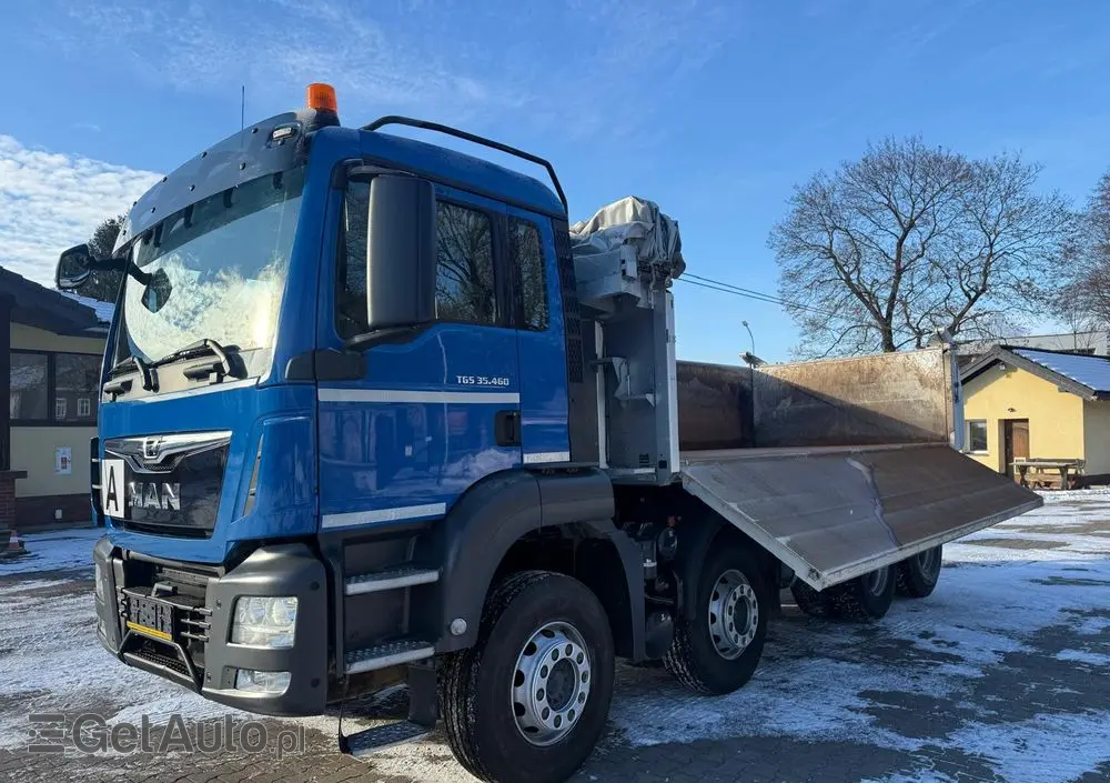 MAN 35.460 TGS wywrotka 8x4, 3-str. MEILLER, BORDMATIC, 250 t.km., TOP! 